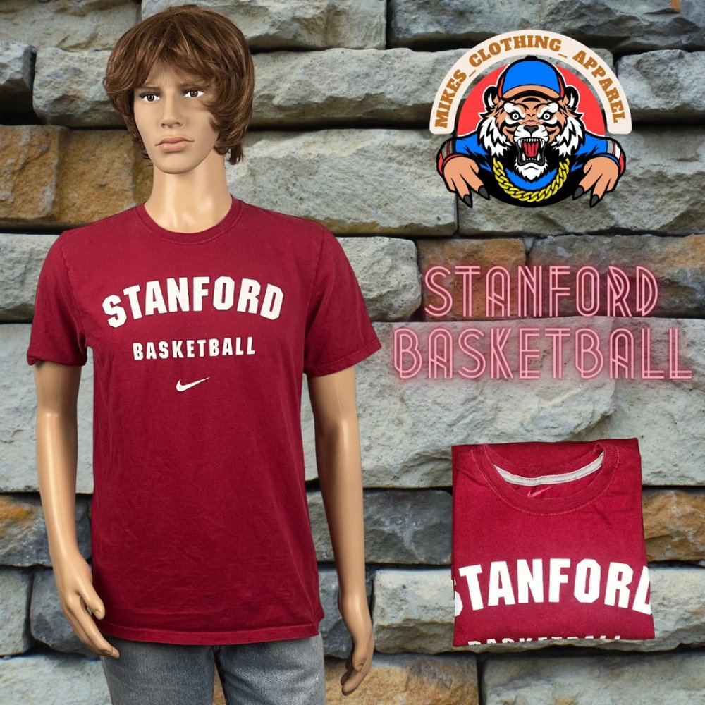 Stanford Mens Basketball Red Nike T Shirt medium